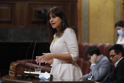Imatge de la portaveu del grup parlamentari de Junts per Catalunya al Congrés, Laura Borràs.