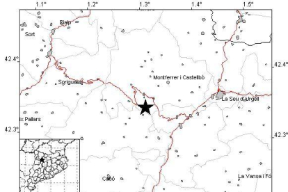 Un terremoto de 4,3 sacude el Pirineo de Lleida