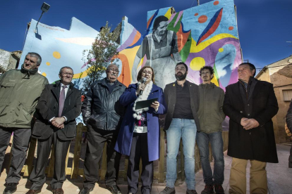Sant Martí de Maldà inaugura la plaça dedicada a l’1 d’Octubre