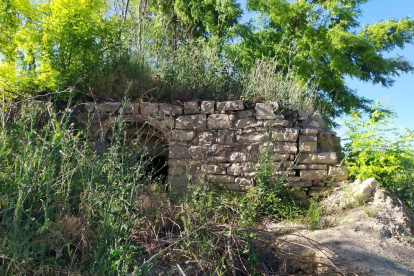 Imagen del estado actual del antiguo depósito de agua.