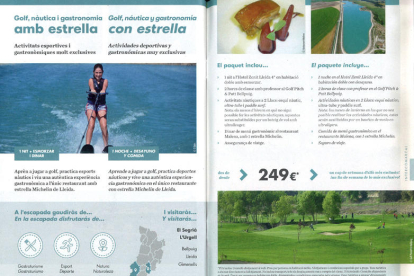 Alguns dels paquets turístics que promociona el Patronat de Turisme i que els va dissenyar l’empresa Tu i Lleida.