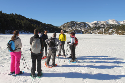 Esquiadors a l’estació de Boí Taüll durant la jornada d’ahir.