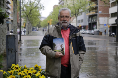 Rafel Nadal, autor de ‘El fill de l’italià’, ayer en Lleida.