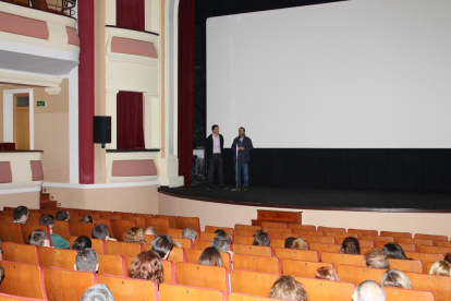 Imatge d'arxiu de la pantalla de cinema al Teatre Armengol.