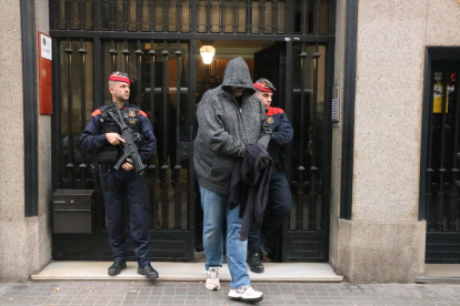 Imagen de uno de los detenidos en Barcelona.