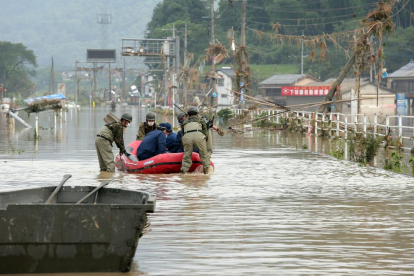 Les inundacions fuetegen el Japó i deixen 34 morts i 14 desapareguts