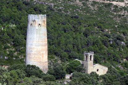 Imagen de la torre de Vallferosa en Torà. 