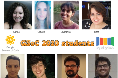 Los ocho estudiantes a los que el programa Google Summer of Code ha becado.