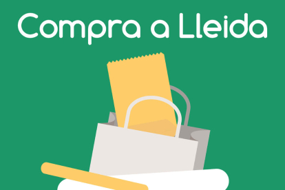 El cartel de la plataforma ‘Compra a Lleida’.