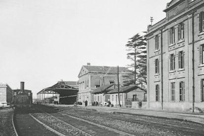 Imagen de la antigua estación de Lleida en 1926. 