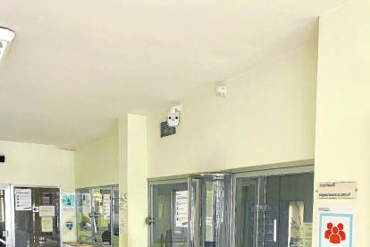 Vista de la càmera tèrmica instal·lada al departament de comunicacions de la presó de Ponent.