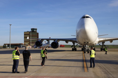 El Boeing 747 d’una companyia nord-americana està aparcat a Alguaire des del febrer passat.