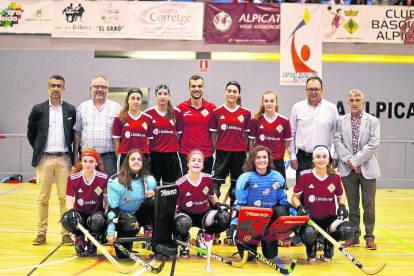 Equipo femenino del Alpicat, que ya se había clasificado para el play off de ascenso a la OK Liga.