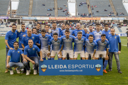 Una formació del Lleida Esportiu d’aquesta temporada 2019-20.