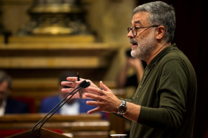 El diputado de la CUP en el Parlament Carles Riera.