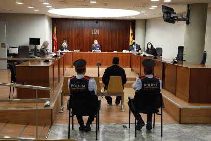 Vista de la sessió ahir a l’Audiència de Lleida.