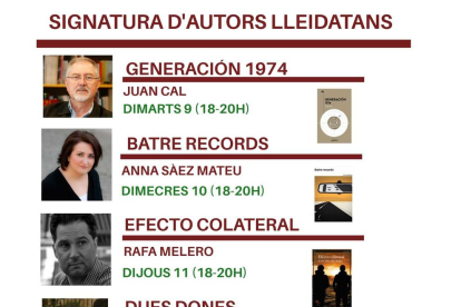 La llibreria Caselles inicia una setmana de signatures de llibres amb autors lleidatans