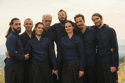 Els integrants del grup vocal MuOM, una de les formacions que actuarà al Musiquem Lleida 'Delicatessen' 2020.