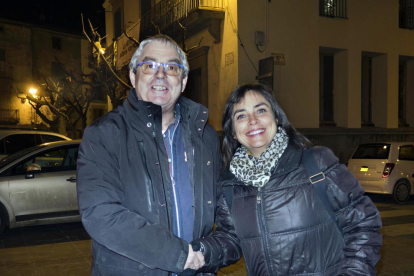 Josep Castella y la alcaldesa Núria Magrans.