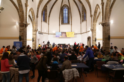 Imagen ayer de la sala Sant Domènec, epicentro del festival. 