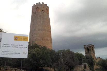 Los trabajos de la torre de Vallferosa encaran la última fase de rehabilitación.