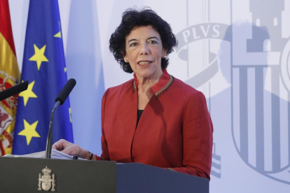 La ministra d'Educació i portaveu del Govern espanyol, Isabel Celáa.