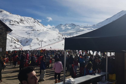 L’estació de Boí-Taüll va rebre ahir uns 3.500 esquiadors.