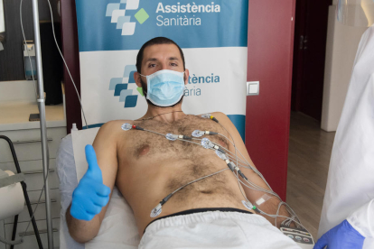 Nikola Mirotic, durant les proves mèdiques de l’equip.