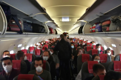 Imagen del aforo del vuelo por el que ha sido denunciada Iberia.
