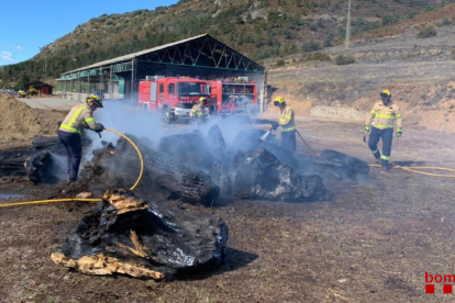 Sufoquen un incendi en una explotació a Bellver de Cerdanya