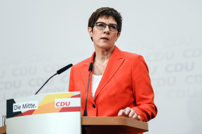 La aún líder de la CDU, Annegret Kramp Karrenbauer, en una imagen de archivo.