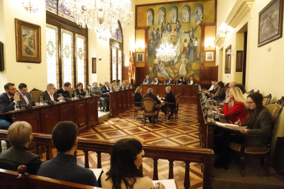 Imagen del pleno de la Diputación del pasado mes de enero. 