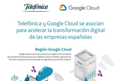 Google tanca un acord amb Telefónica per oferir nous serveis relacionats amb el 5G i l'ús del núvol