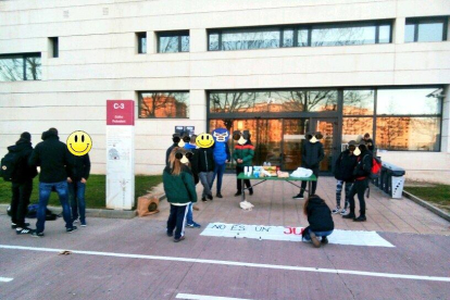 Protesta al campus de Cappont