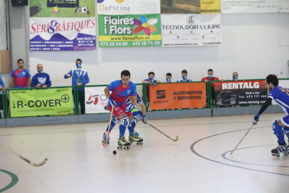 Cañellas inicia la jugada personal que culminaria amb el 2-0.