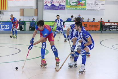 Cañellas inicia la jugada personal que culminaria amb el 2-0.