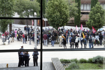 Torra arribant dimarts al Palau de la Generalitat per al primer Consell Executiu presencial.