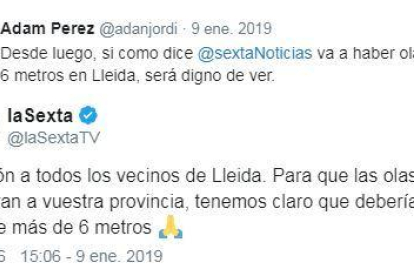 LaSexta se disculpa con los leridanos por la playa de Lleida
