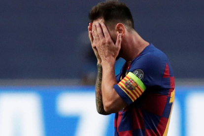 Messi en plena depressió postpartit.
