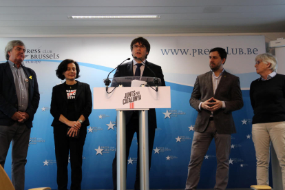 Puigdemont va presentar ahir la llista per a les europees.