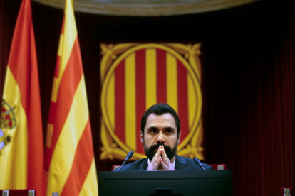 El presidente del Parlament de Catalunya, Roger Torrent.