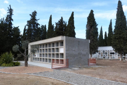 Imatge de la primera fase de l’ampliació del cementiri.
