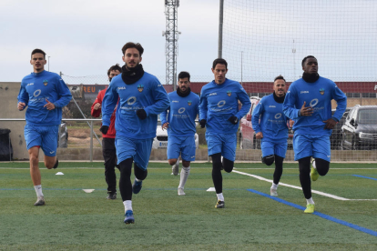 El Lleida va començar a preparar el partit de Copa de demà al camp del Marbella.