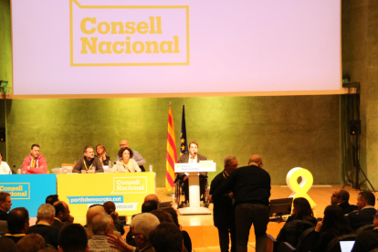 Imatge del consell nacional del PDeCAT celebrat ahir a Barcelona.