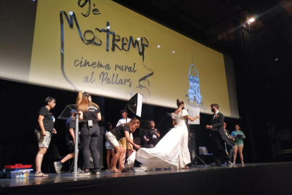 La compañía Teatremp abrió ayer con teatro el festival Mostremp.