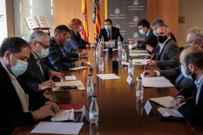 Planas es va reunir ahir amb organitzacions agràries valencianes.