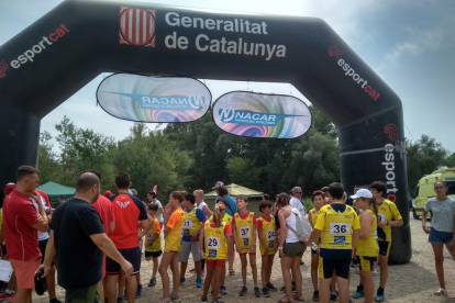 La prueba reunió a un centenar de palistas de Catalunya.