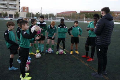 Un dels equips de la UE Balàfia, en un entrenament.