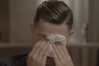 Cristiano va plorar a l'entrevista