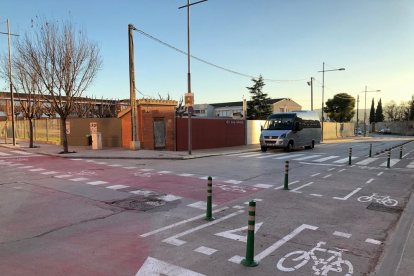 El carril bici de Les Borges, que estará en pruebas 15 días.